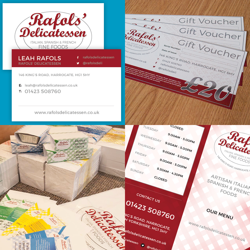 marketing collateral by James Ross Design, Leeds
